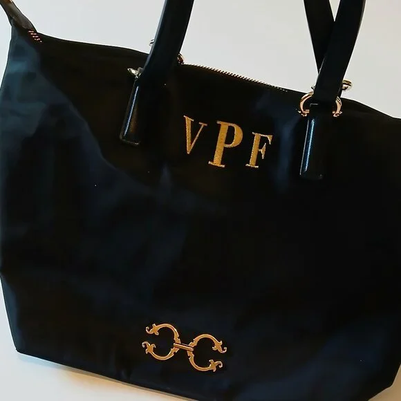 C. Wonder | Bags | C Wonder Nylon Black Zip Closure Handbag 